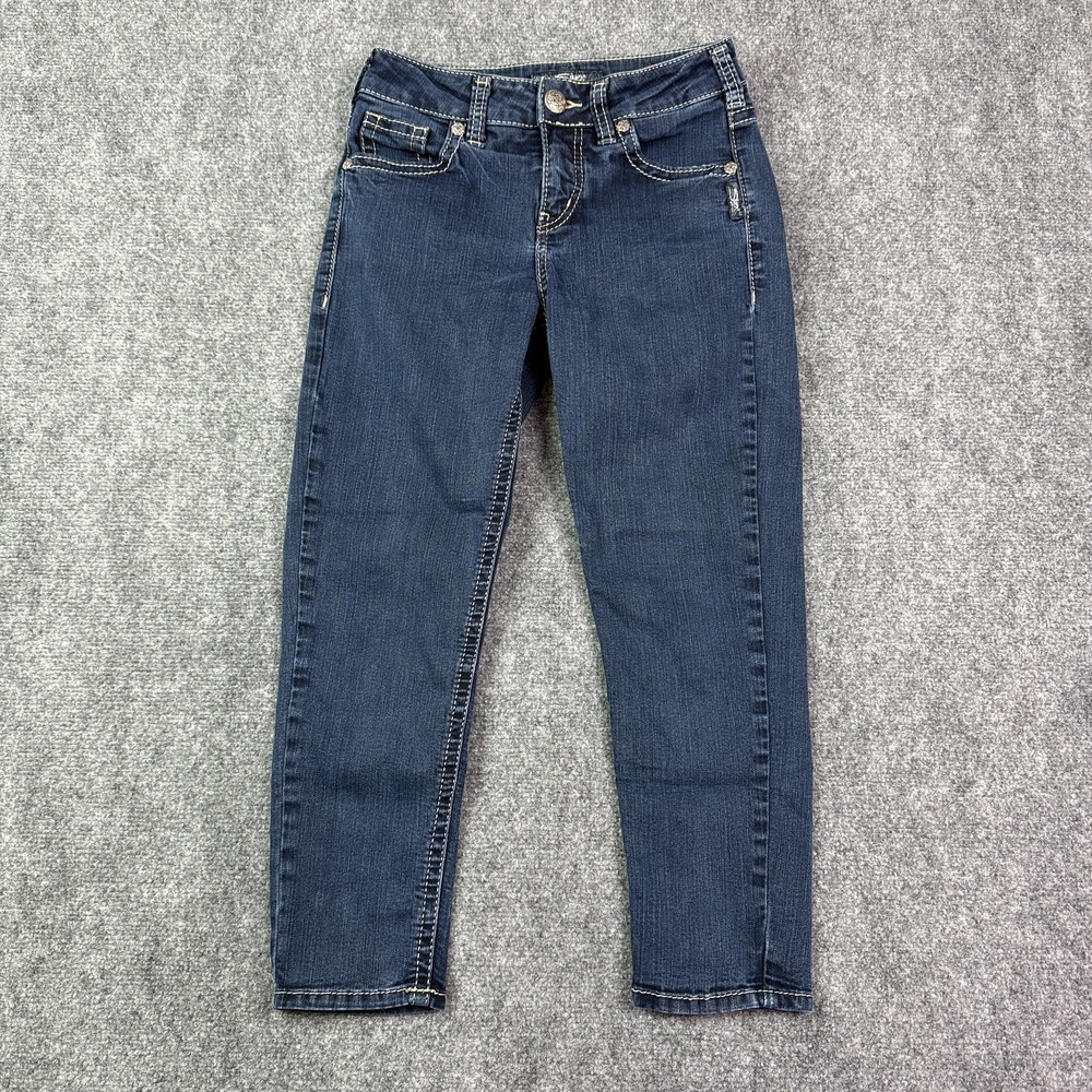 Silver Jeans Womens Suki High Capri W27 L24 Dark Wash Stretch Y2K Denim